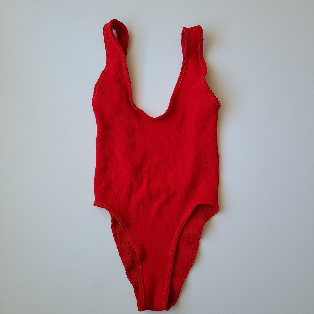 Red One-Piece Swimsuit